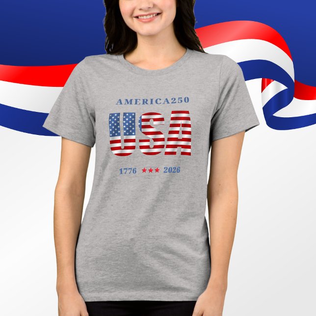 AMÉRICA250 1776-2026 Celebração (AMERICA250 1776-2026 Celebration Tri-Blend Shirt)
