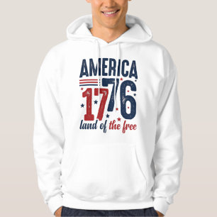 América 1776 Terra Livre Camisa Patriótica Vintage