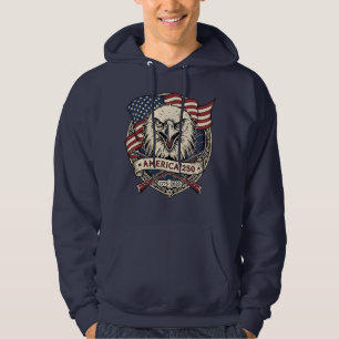 America 250 Águia Patriótica Moletom