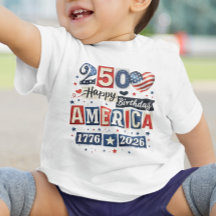 América 250 Camisa Feliz Aniversário | 4 de Julho
