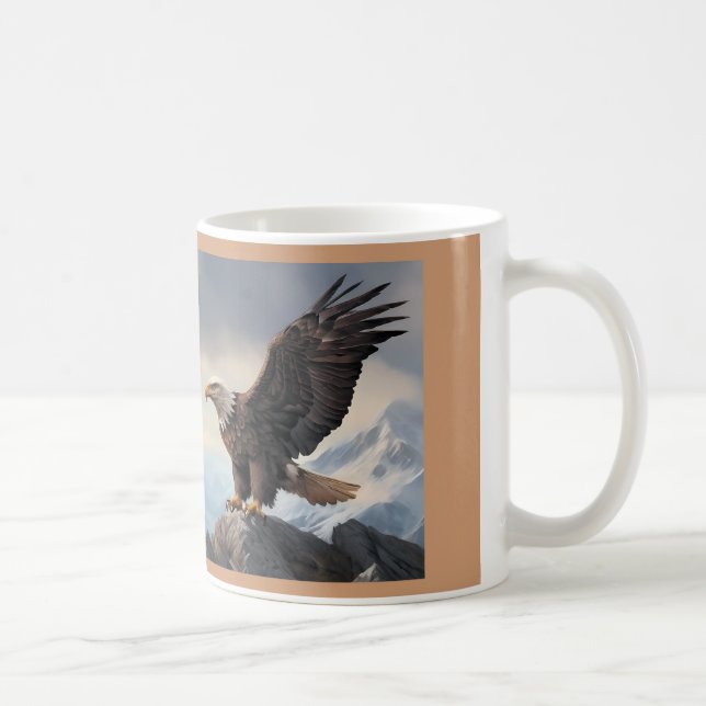 América Bela caneca de café de águia (Direita)