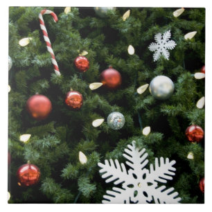 America do Norte. Decorações do Natal na árvore