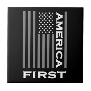 América First American Flag Love USA Trump