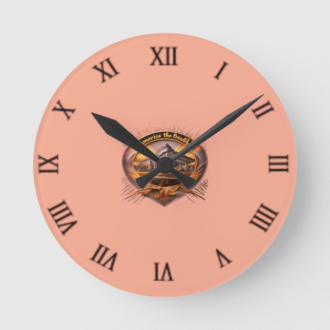 América, o Relógio de Parede Bonito (Frente)