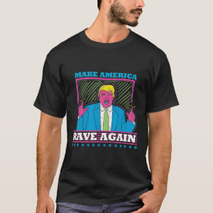 América Rave Novamente Engraçada Camisa De Edm De