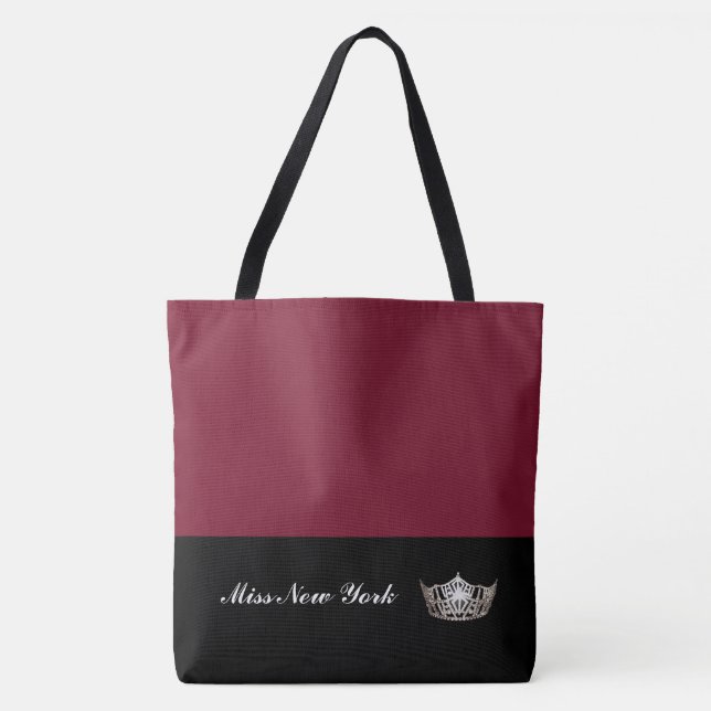 América Silver Crown Tote Bag Large Wine (Frente)