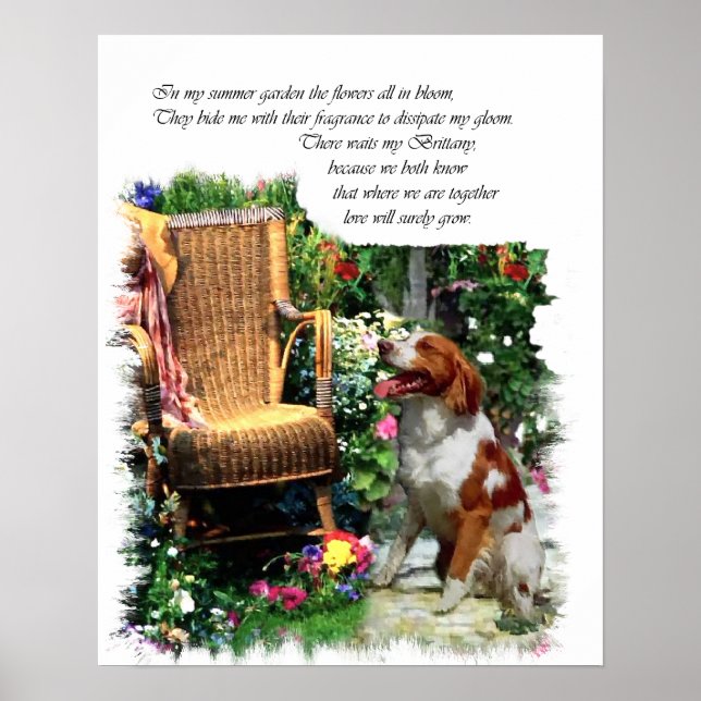 American Brittany Spaniel Art Impressão (Frente)