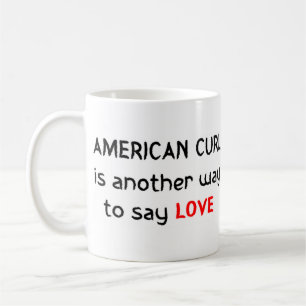 american curl ama caneca de café