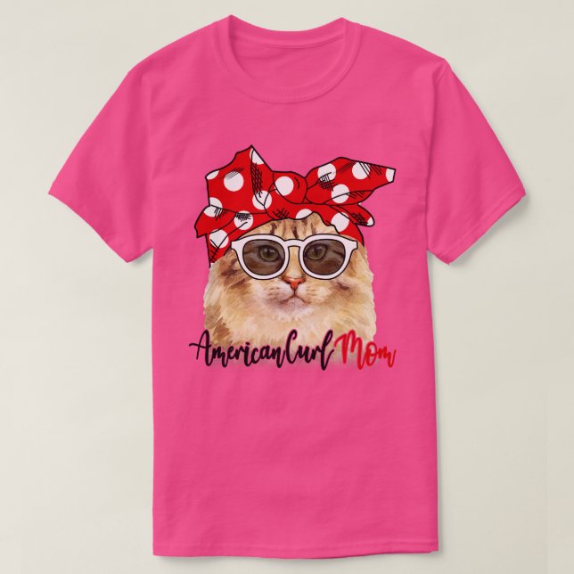 American Curl Cat Camisa American Curl Cat Banda M (Frente do Design)