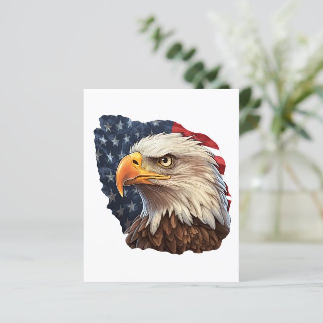 American Flag Bald Eagle (Em pé/Frente)