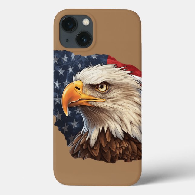 American Flag Bald Eagle (Verso)