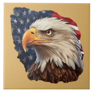 American Flag Bald Eagle