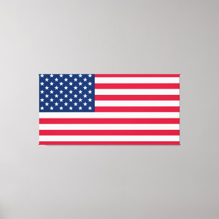 American Flag Canvas Print - Patriotic - EUA