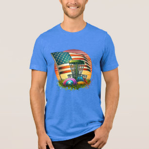 American Flag Disk Golf Vintage Sun