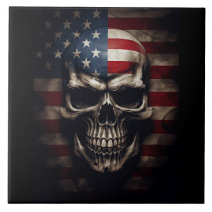 American Flag Skull