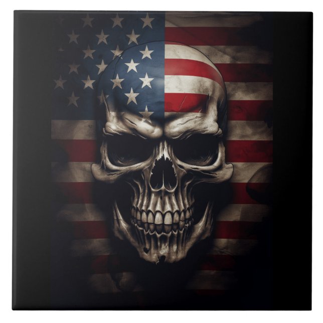 American Flag Skull (Frente)