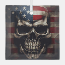 American Flag Skull