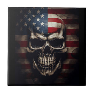 American Flag Skull