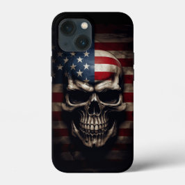 American Flag Skull