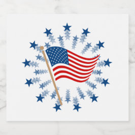 American Flag Starburst Fireworks 4 de julho