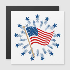 American Flag Starburst Fireworks 4 de julho