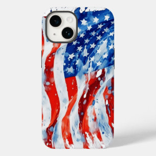 American Flag USA Watercolor 4 de julho