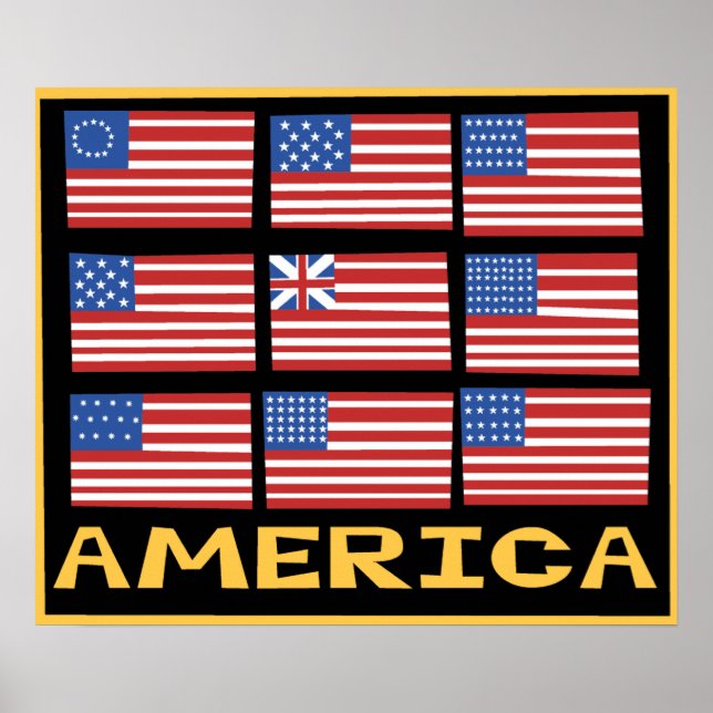 American Flags poster (Frente)