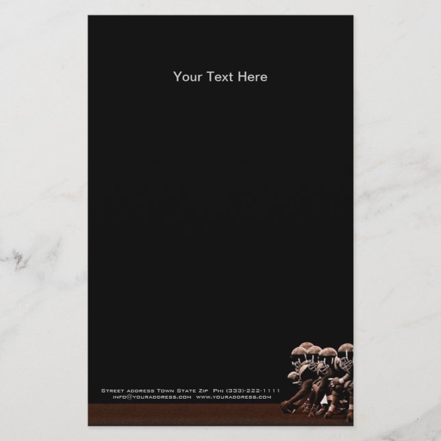 American Football Office Supply - Folheto (Frente)