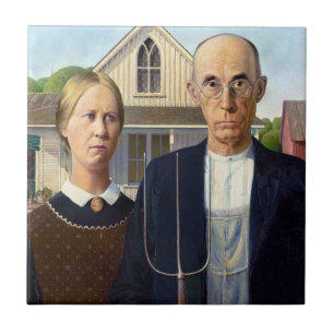 American Gothic Classic Painting Grant Wood