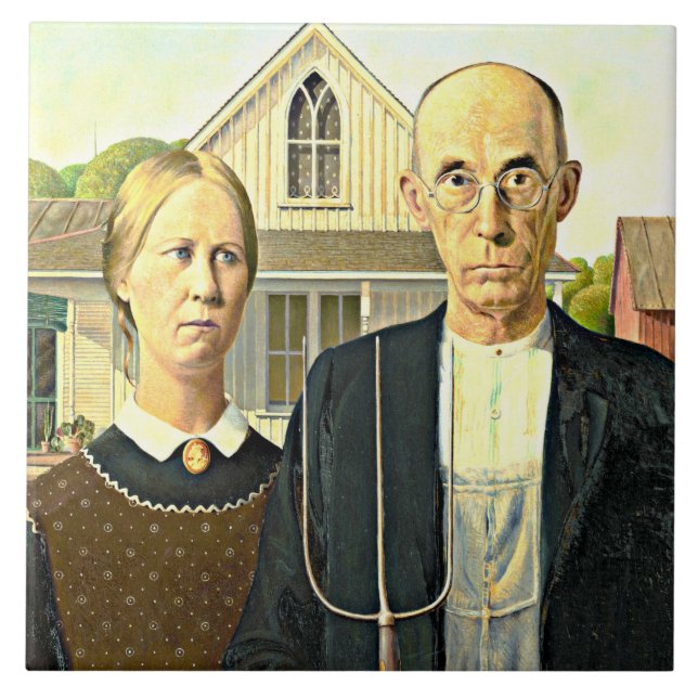 American Gothic, pintura de arte (Frente)