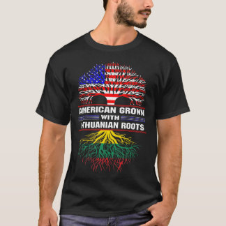 American Grown com camiseta lituana Roots