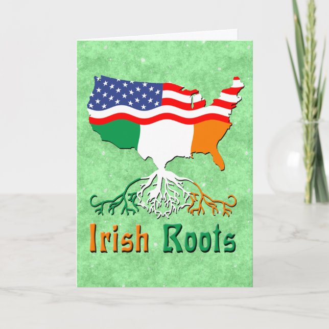 American Irish Roots - Cartão de Saudação (Frente)