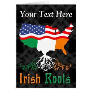 American Irish Roots - Cartões Personalizáveis