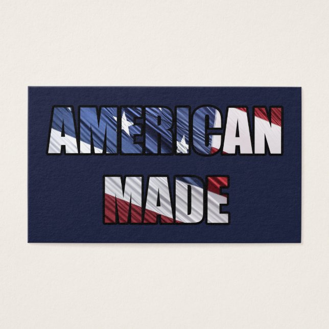 American Made Patriotic Red White e Blue USA Flag (Frente)
