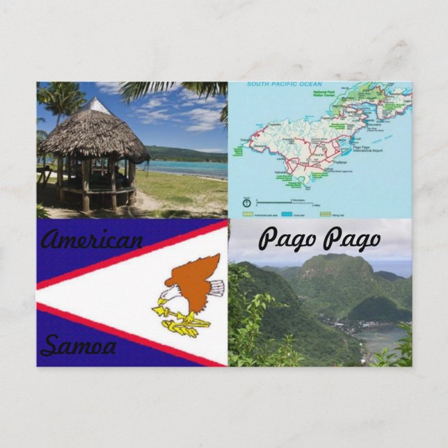 American, Samoa, Pago Pago cartão postal (Frente)
