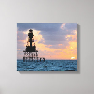 American Shoal Lighthouse, Flórida Canvas Print
