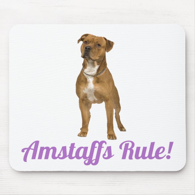 American Staffordshire Terrier (Amstaff) Mousepad (Frente)