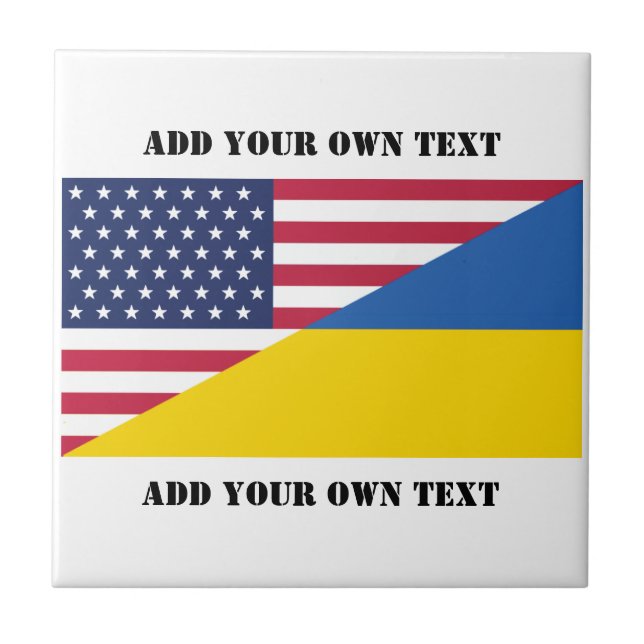 American support towards Ukraine Throw Pillow (Frente)