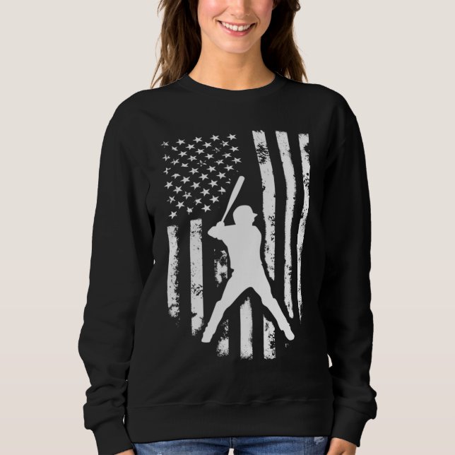 American USA Flag Baseball Afetado Hoown Top G (Frente)