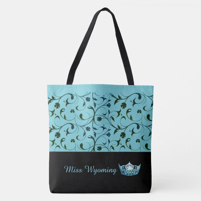 Americana Aqua Crown Tote Bag Green Rolls (Frente)