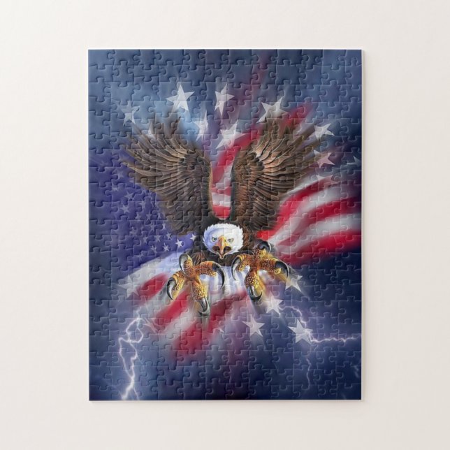 Americana Eagle Art Quebra-cabeça (Vertical)