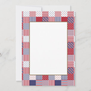 AMERICANA EUA - Folha Vermelha, Branco e Azul