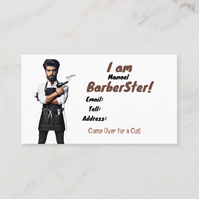 Americano, Cartão de visita de 89 mm x 51 mm, tema (Frente)