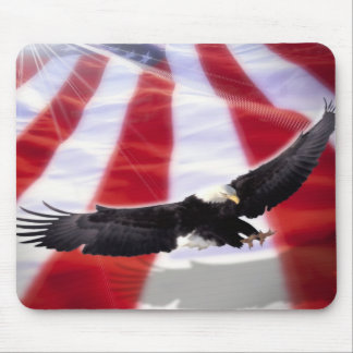 Americano Eagle & bandeira Mousepad