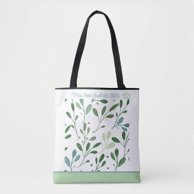 Americano Pageant Crown Leaf Tote Bag (Frente)