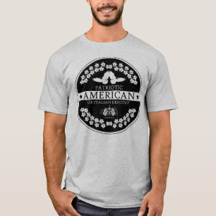 AMERICANO PATRIÓTICO da Camisa T de Destaque Ital