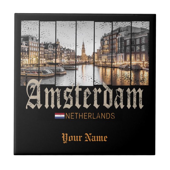Amesterdã Holanda - Vintage souvenir (Frente)