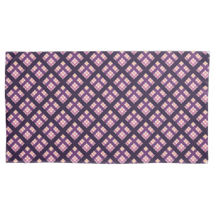 Ametist Pêssego, cor-de-rosa, Xadrez Lilac-Stripe