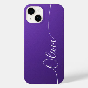 Ametista Branco Nome Elegante Caligrafia Script