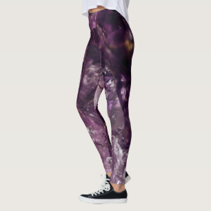 Ametyst Crystals Yoga Energy Leggings